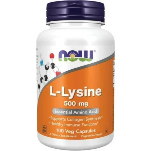 Now Foods L-LYSINE 500mg 100 Capsules 100 cap