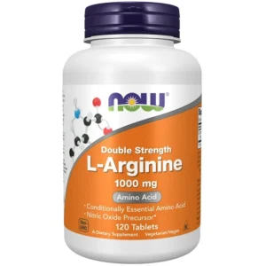 NOW FOODS L-Arginine, Double Strength 1000 mg 120 tab