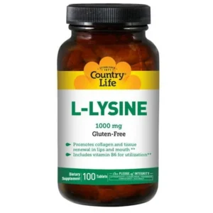 L-Lysine 1 000 mg 100 Tablets Country Life