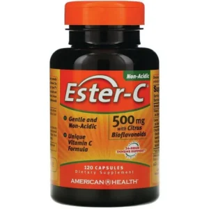 Ester-C with Citrus Bioflavonoids - Non-Acidic Form of Vitamin C - 500 MG 120 cap