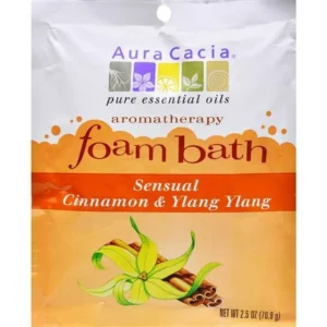 Aura Cacia Foam Bath Sensual Cinnamon And Ylang Ylang 2.5 oz