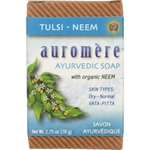 Auromere Bar Soaps Ayurvedic Bar Soap Tulsi-Neem 2.75 oz