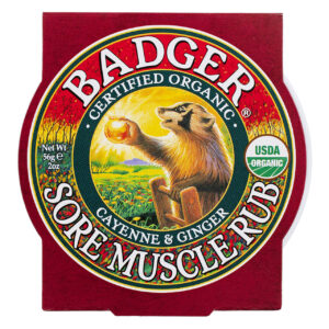 Badger - Certified USDA Organic Cayenne & Ginger Sore Muscle Rub 2 oz