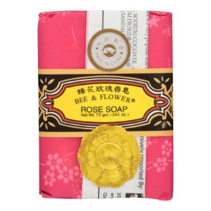 Bee and Flower Bar Soap Rose 12Ct 2.65 Oz