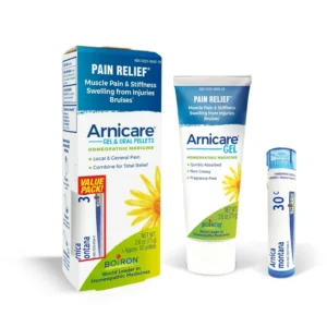 Boiron Arnicare Gel and Arnica Montana 30C Homeopathic Medicine for Pain Relief 2.6 oz