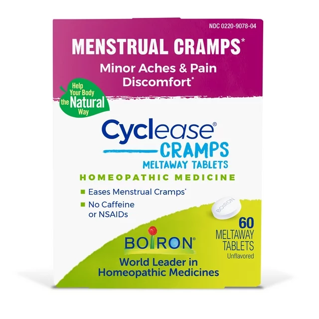 Boiron Cyclease Cramp Tablets Homeopathic Medicine Menstrual Cramps Minor Ache 60 tab