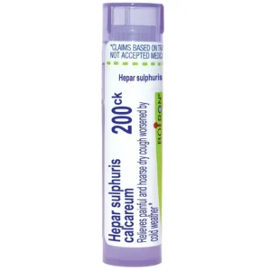 Boiron Hepar Sulphuris Calcareum 200CK Homeopathic Medicine for Painful And Hoa 80 pel