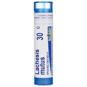 Boiron Lachesis Mutus 30C Homeopathic Medicine for Hot Flashes Associated