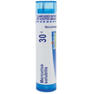 Boiron Mercurius Solubilis 30C Homeopathic Medicine for Sore Throat With Bad Br