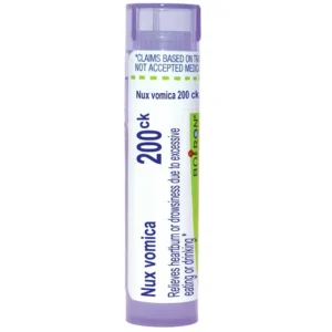 Boiron Nux Vomica 200CK Homeopathic Medicine for Heartburn Or Drowsiness Due To 80 pel