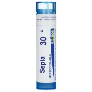 Boiron Sepia 30C Homeopathic Medicine for Bloating and Lower Back Pain during Menstruation 80 pel