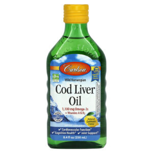 Carlson 1100 mg 8.4 fl oz Omega-3 Wild Norwegian Cod Liver Oil + Vitamin A & D3