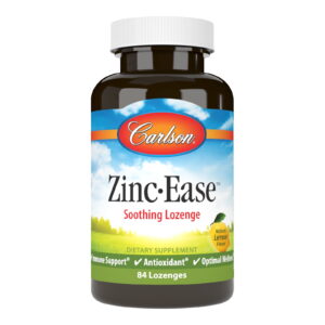 Carlson Labs - Zinc-Ease Sooting Lozenge Natural Lemon Flavor 10 mg. - 84 Lozeng