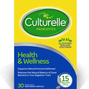 Culturelle Health & Wellness Daily Probiotic for Women & Men - 30 Count - 15 Bil