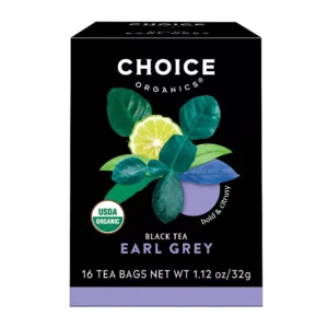 Choice Organics Earl Grey Tea Contains Caffeine Black Tea Bags 16 ct