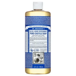 Dr. Bronner's 18-In-1 Hemp Pure-Castile Liquid Soap - Peppermint - 32 fl oz