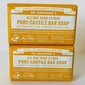 Dr. Bronner s Pure Castile Bar Soap Citrus Orange 5 oz