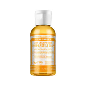 Pure Castile Liquid Soap Citrus Made with Organic Oil For Face Body Hair 2 Oz