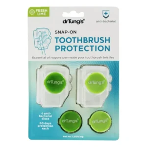 Dr Tung's Adult Snap On Toothbrush Protection Fresh Mint 2 ct