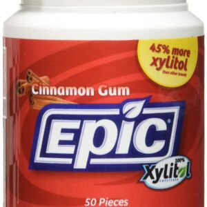 Epic Dental Sugar-Free Cinnamon Xylitol Gum 50 Ct