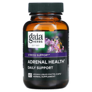 Gaia Herbs - Adrenal Health Daily Support - 60 Vegan Liquid Phyto-Caps