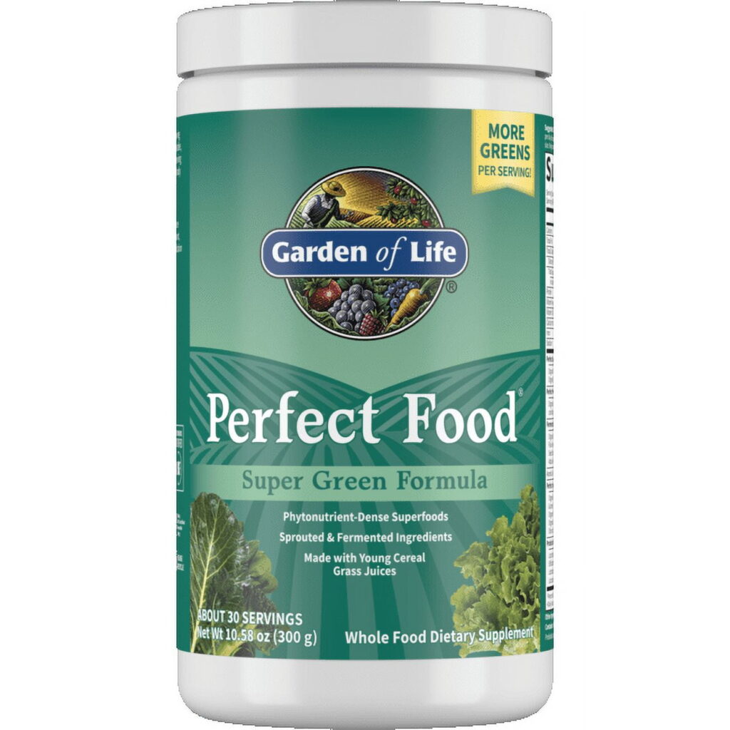 Perfect Food Label Garden Of Life Perfect Food Original Powder 10.5 Oz - Harvest Natural Foods