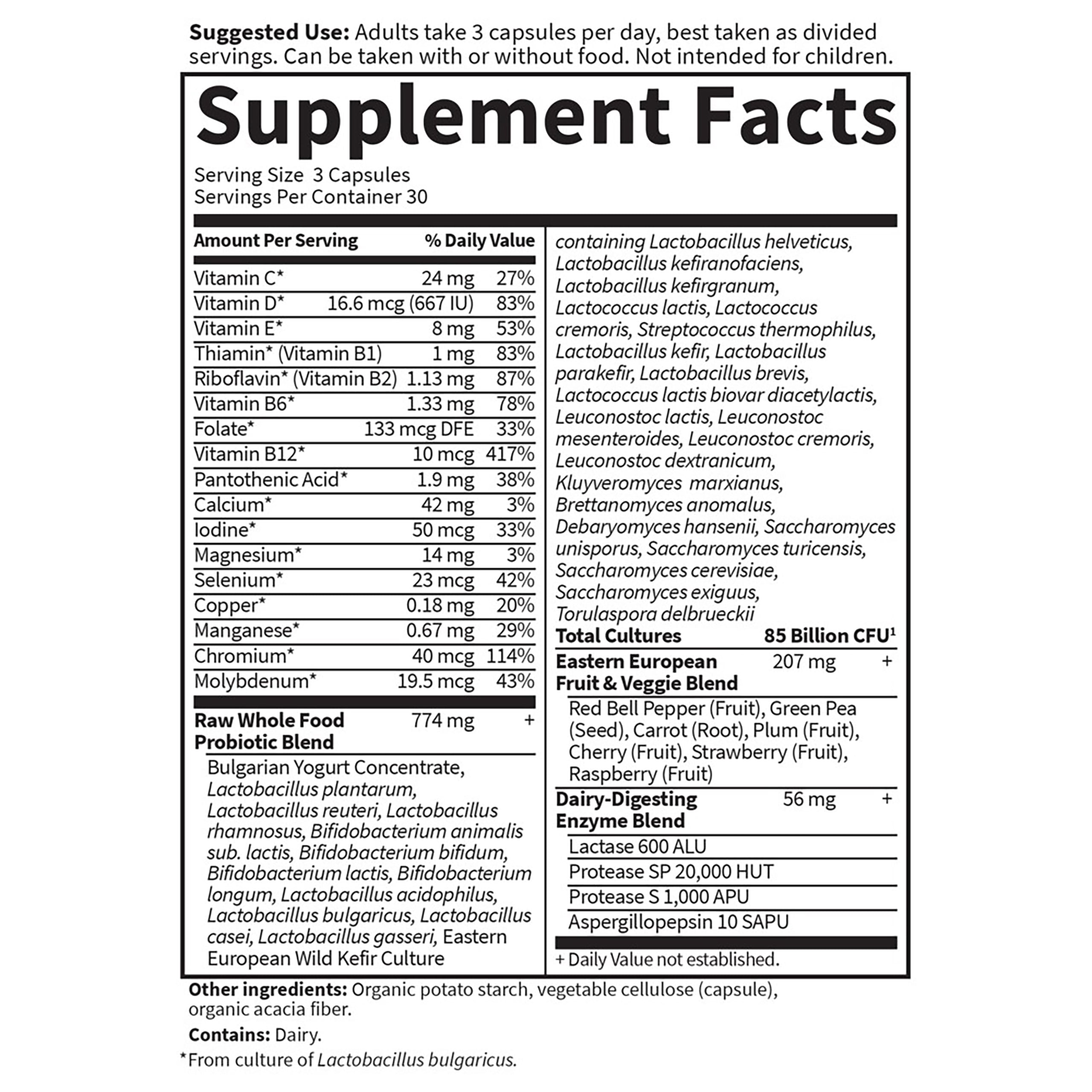 Garden of Life - RAW Probiotics Women 50 & Wiser 90 cap - Image 3
