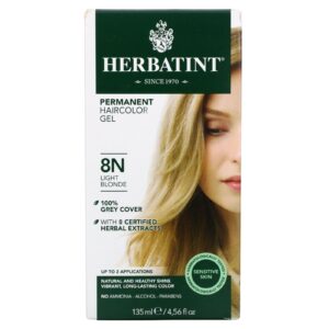 Herbatint Permanent Haircolor Gel 8N Light Blonde 1 Box
