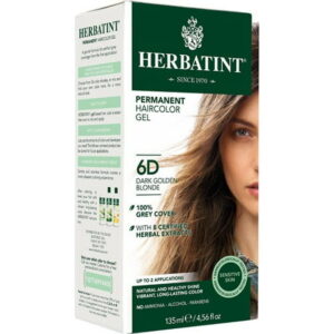Herbatint Permanent Haircolor Gel 6D Dark Golden Blonde 1 Box