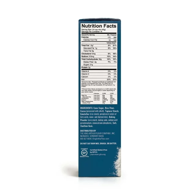 King Arthur Flour Gluten Free Chocolate Cake Mix 22 oz - Image 2