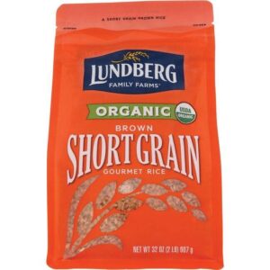 Lundberg Organic Short Grain Brown Rice, 32-Ounce (Pack of 6)
