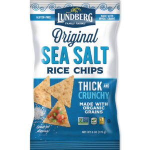Lundberg Seasalt Rice Chips - 6 0z (Pack of 12)