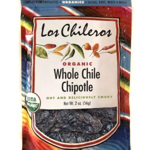 Los Chileros Organic Chile Chipotle Whole 2 oz pcs