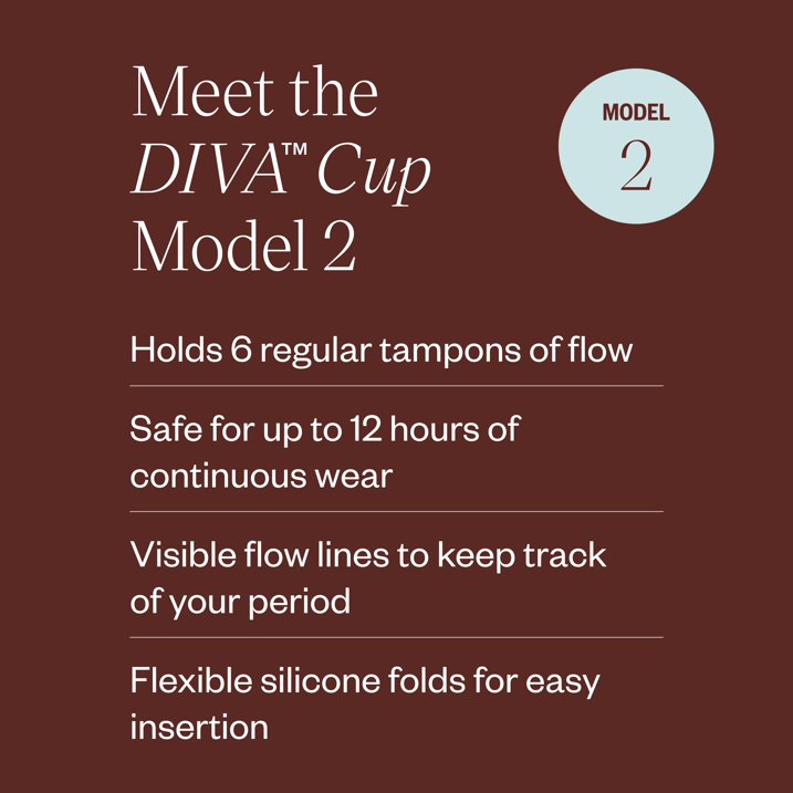 DivaCup Model 2 Reusable Menstrual Cup 1 ct 3 DivaCup Model 2 Reusable Menstrual Cup 1 ct - Image 3