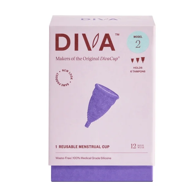 DivaCup Model 2 Reusable Menstrual Cup 1 ct 1 DivaCup Model 2 Reusable Menstrual Cup 1 ct