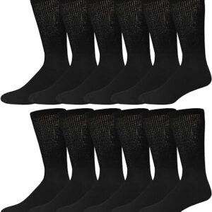 Maggie s Organics - Cotton Crew Singles Black 9-11 1ct cth