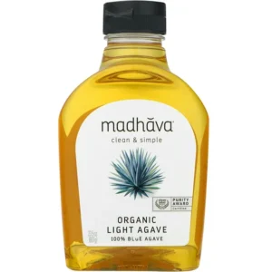 Madhava Organic Light Agave 100% Blue Agave Sweetener Sugar Substitute 23.5 oz