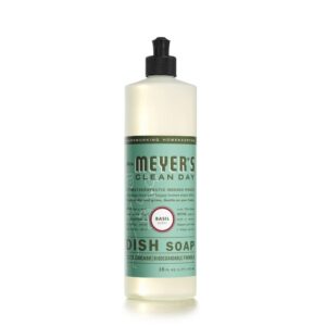 Mrs. Meyer s Clean Day - Liquid Dish Soap - Basil  - 16 Oz