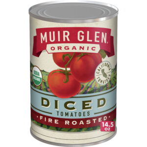 Muir Glen Organic Diced Tomatoes, Fire Roasted, 14.5-Ounce Cans