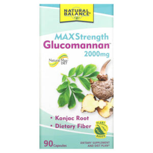 Natlbal Glucomannan Max Strength 2000 Mg 90 gcp