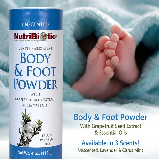 Nutribiotic Body and Foot Powder Nutribiotic 4 oz - Image 2
