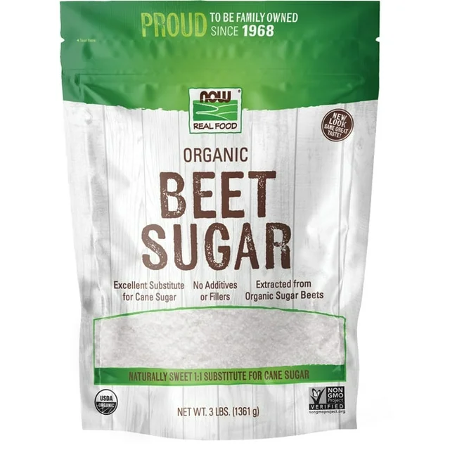 Now Foods Real Food Beet Sugar 3 lbs