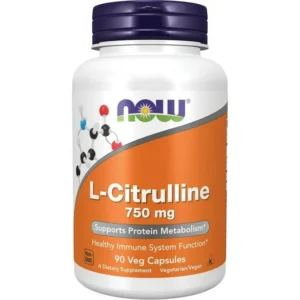 NOW Foods L-Citrulline 750 mg 90 Veg Caps