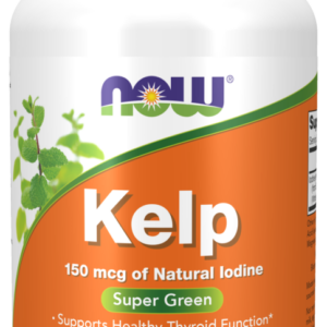 NOW Supplements Kelp 150 mcg of Natural Iodine Easier to Swallow Tablet Super 200 tab