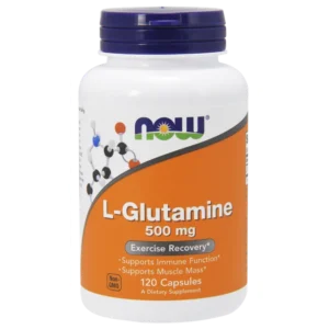 Now Supplements L-Glutamine 500 mg Nitrogen Transporter 120 cap