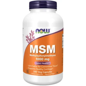 Now Supplements MSM (Methylsulfonylmethane) 1 000 mg Joint Health 240 cap