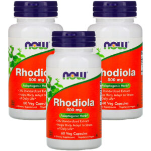 Now Supplements Rhodiola 500 Mg 3% Extract 60 Cap