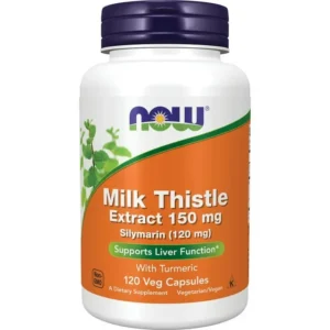 Now Supplements Silymarin Milk Thistle Extract 150 mg with Turmeric 120 cap