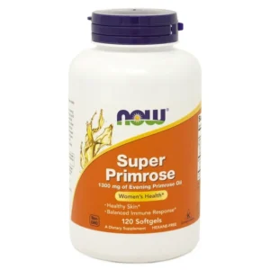 NOW Supplements Super Primrose 1300 mg with Naturally Occurring GLA 120 sfg