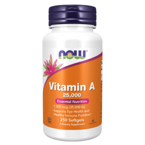 NOW Supplements Vitamin A (Fish Liver Oil) 25 000 IU Essential Nutrition 250